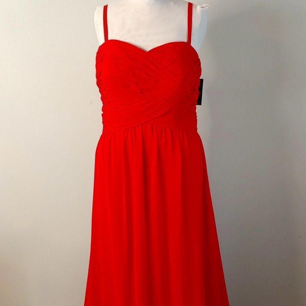 (31) NWT Pleated Bodice Faviana Plus Size Long Gown